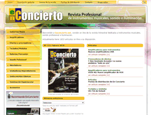 Tablet Screenshot of enconcierto.net